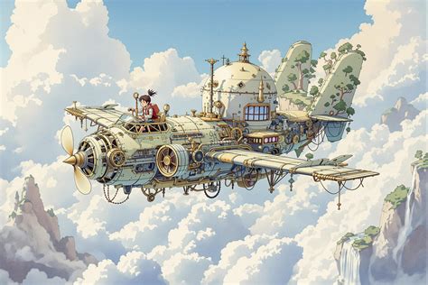 Studio Ghibli-style art